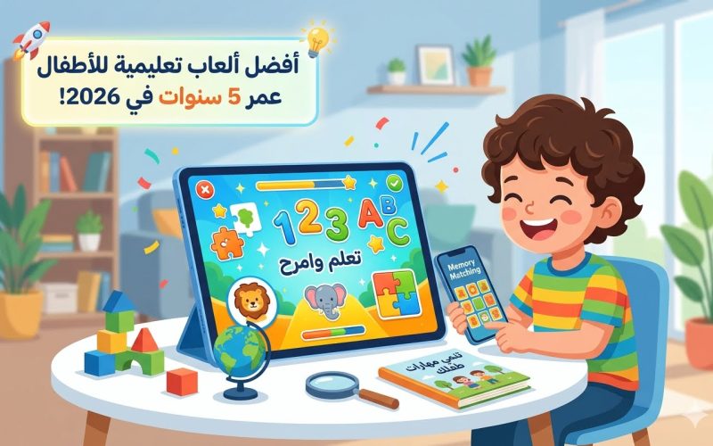 أفضل ألعاب تعليمية للأطفال عمر 5 سنوات ستغير مهارات طفلك 2026